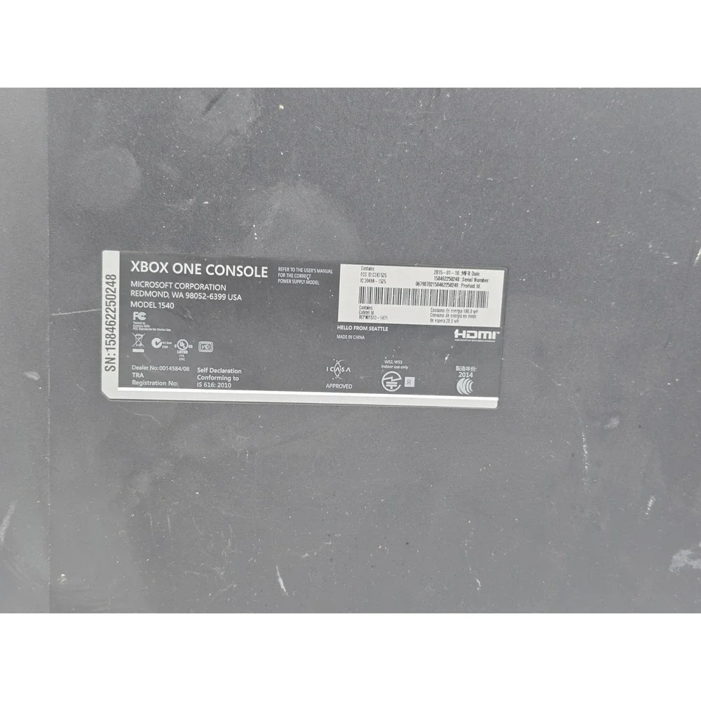 Microsoft Xbox One Replacement Console 1540 - 500gb Console Only - WORKS‎